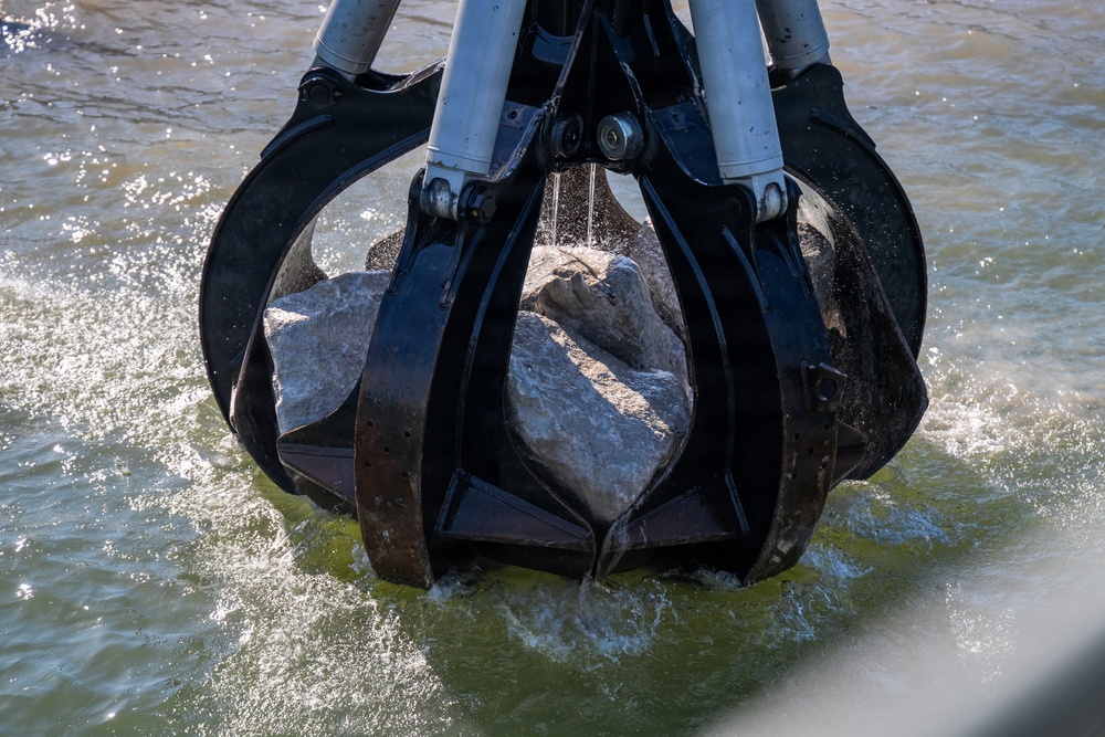 Repairing Lorain West Breakwater