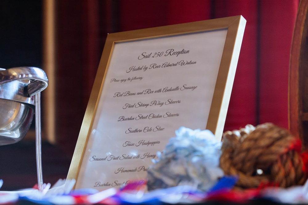 USCG Hosts Sail 250 Reception at Gallier Hall