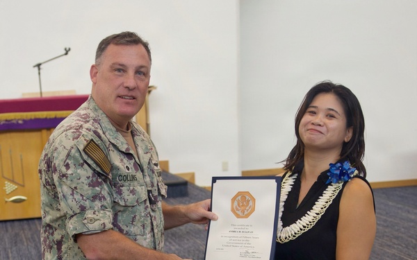 CNRH Civilians Mark Federal Service Milestones, Share Career Advice