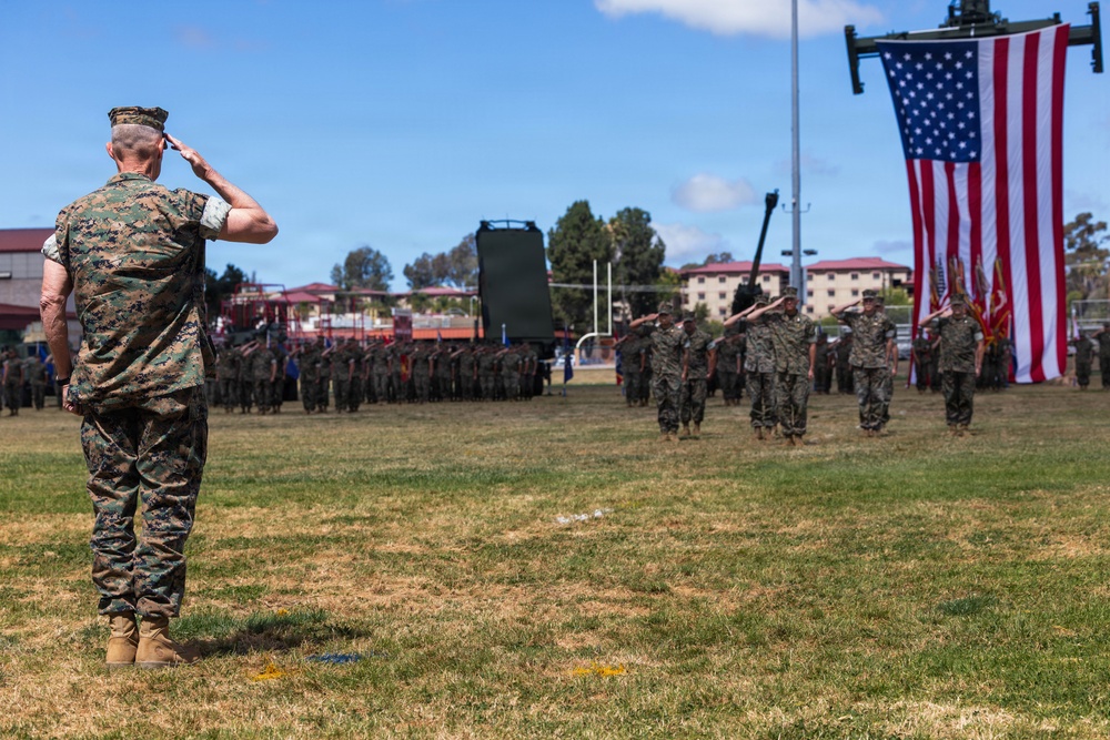 1st MARDIV holds change of command ceremony