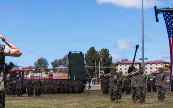 1st MARDIV holds change of command ceremony