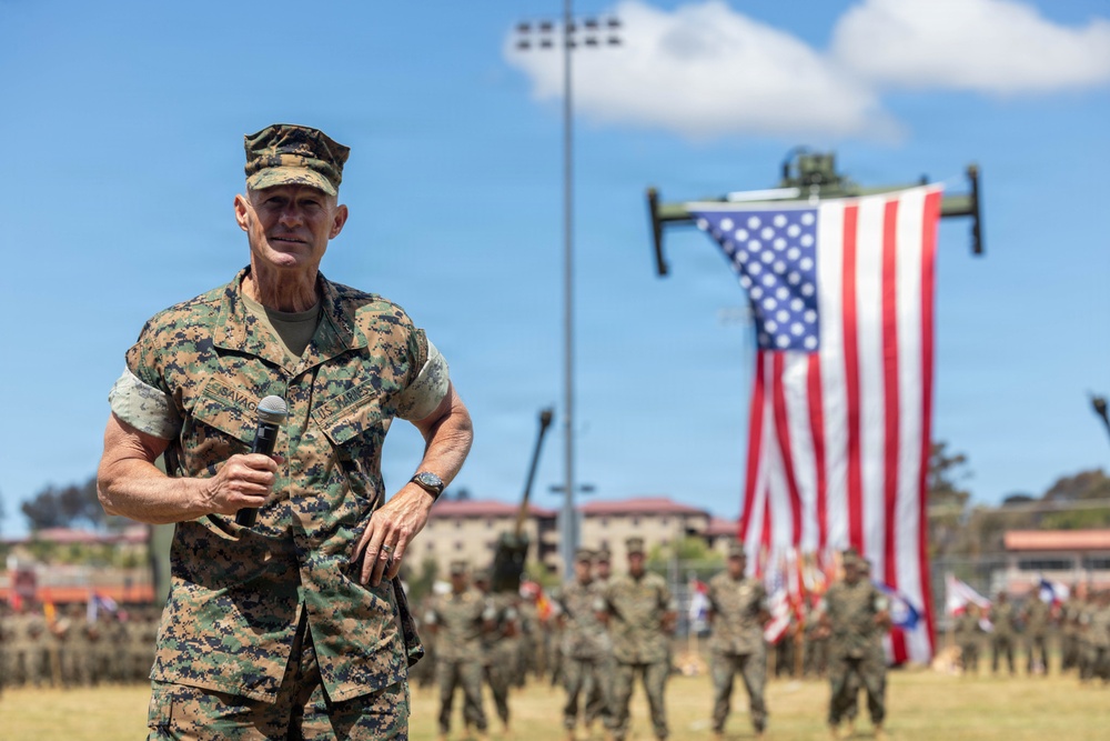 1st MARDIV holds change of command ceremony