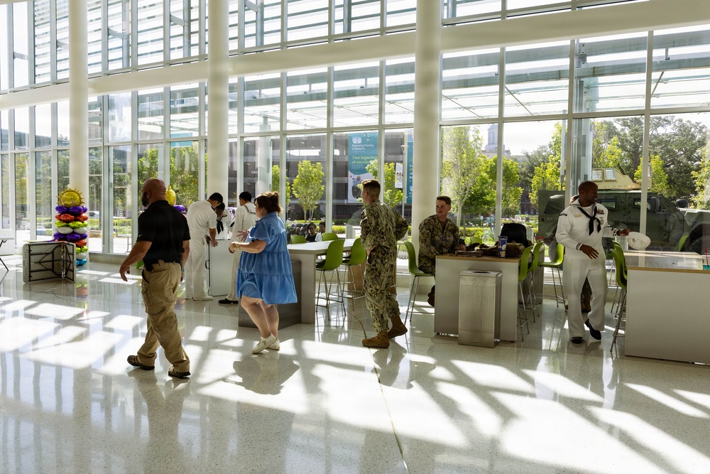 Service Members Visit Children at Manning Family Children’s Hospital