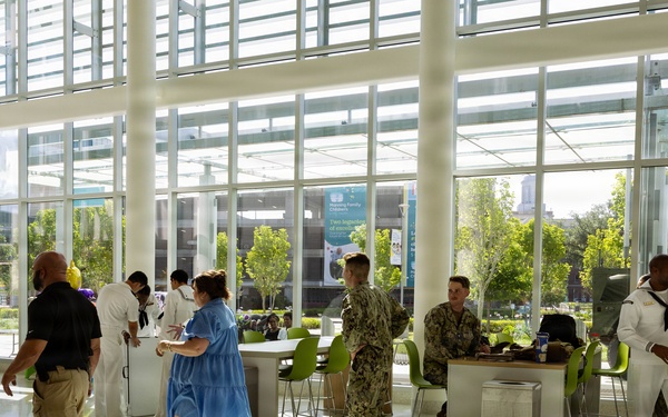 Service Members Visit Children at Manning Family Children’s Hospital