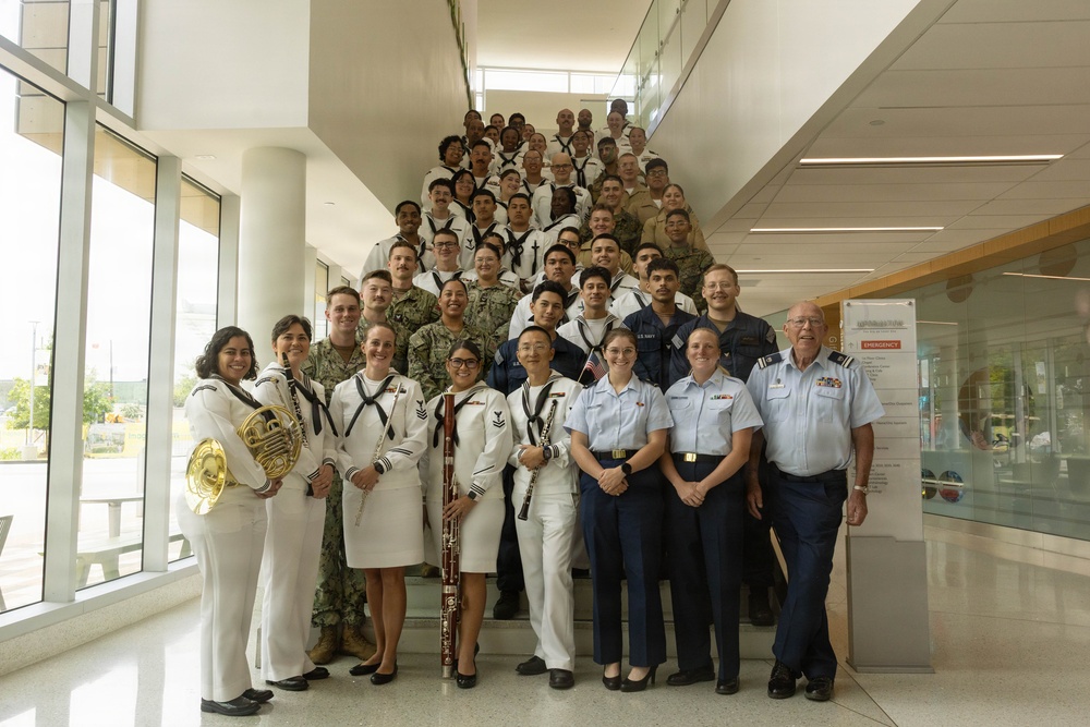 Service Members Visit Children at Manning Family Children’s Hospital