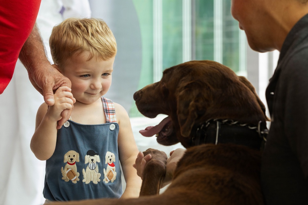 Service Members Visit Children at Manning Family Children’s Hospital