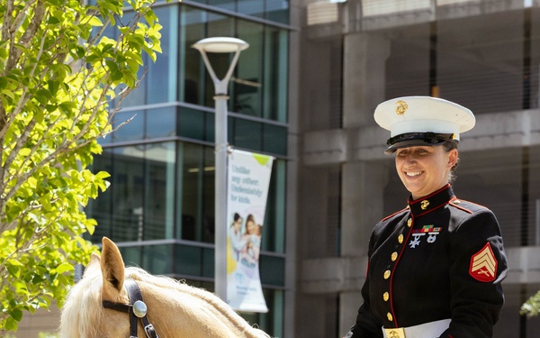 Service Members Visit Children at Manning Family Children’s Hospital