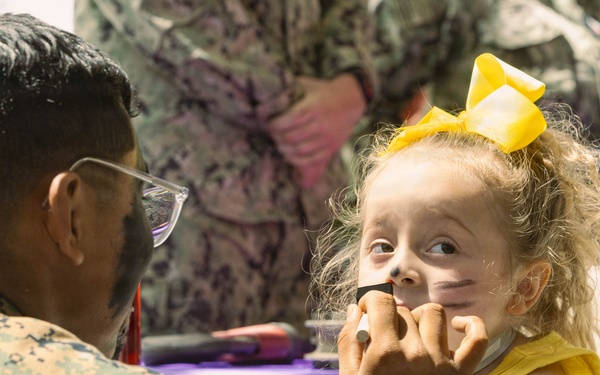 Service Members Visit Children at Manning Family Children’s Hospital