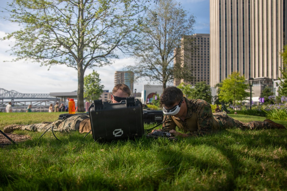 U.S. Marines Demonstrate Static Displays in New Orleans