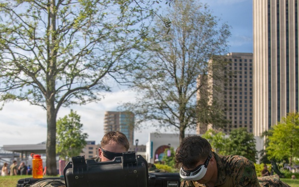 U.S. Marines Demonstrate Static Displays in New Orleans