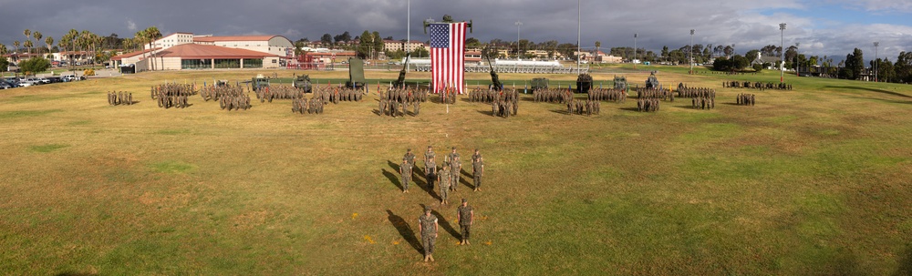 1st MARDIV holds change of command ceremony