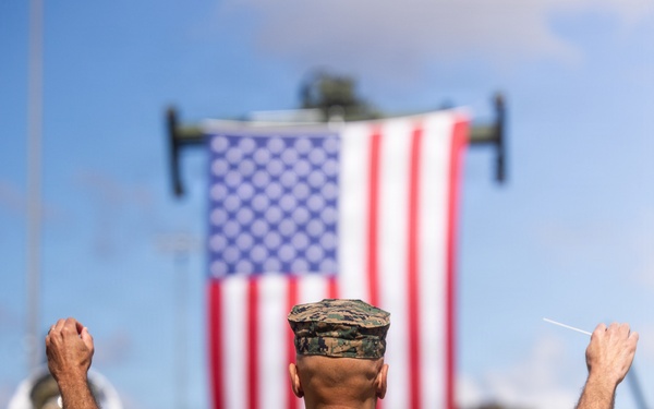 1st MARDIV holds change of command ceremony