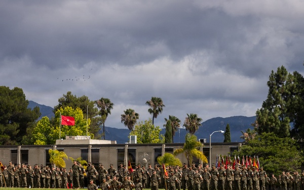 1st MARDIV holds change of command ceremony