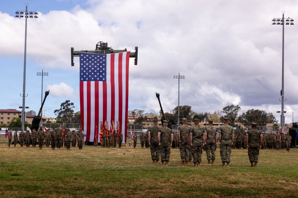 1st MARDIV holds change of command ceremony