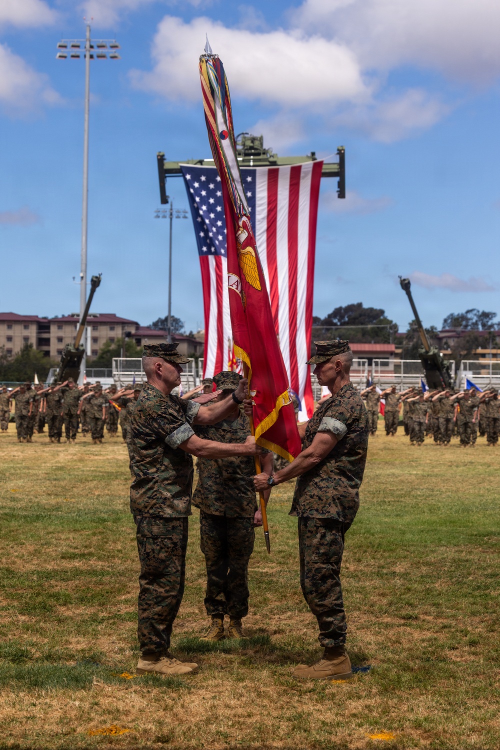1st MARDIV holds change of command ceremony