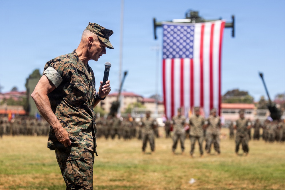 1st MARDIV holds change of command ceremony