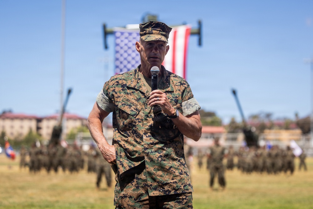 1st MARDIV holds change of command ceremony