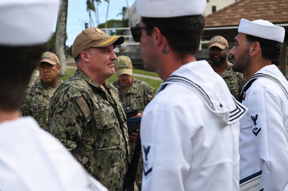 USS Arizona Boat Detachment Sailors Earn Navy Ceremonial Duty Ribbon