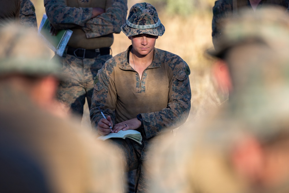 Southern Jackaroo 26: MRF-D Marines conduct mission brief