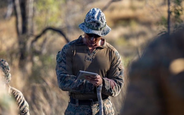 Southern Jackaroo 26: MRF-D Marines conduct mission brief