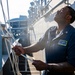George Washington Navigation Sailor Raises Flags