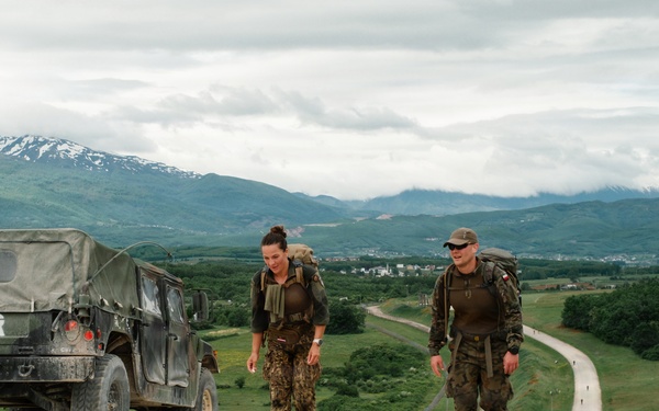 Camp Bondsteel hosts Norwegian Foot March 2026