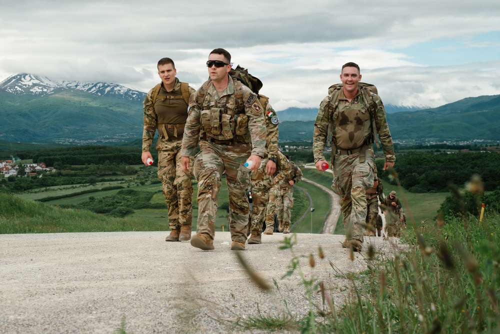 Camp Bondsteel hosts Norwegian Foot March 2026