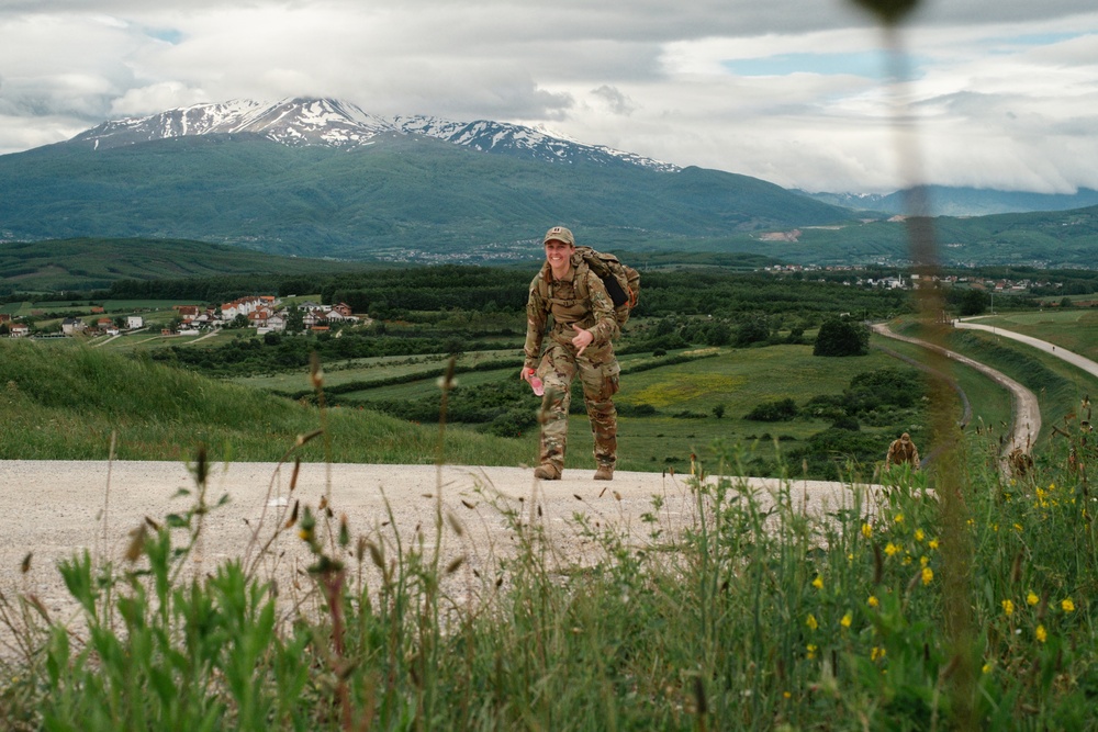 Camp Bondsteel hosts Norwegian Foot March 2026