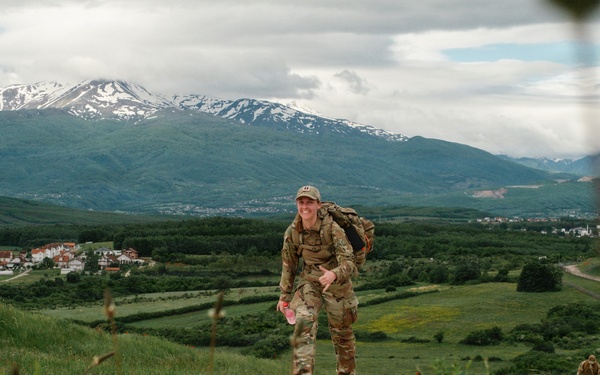 Camp Bondsteel hosts Norwegian Foot March 2026