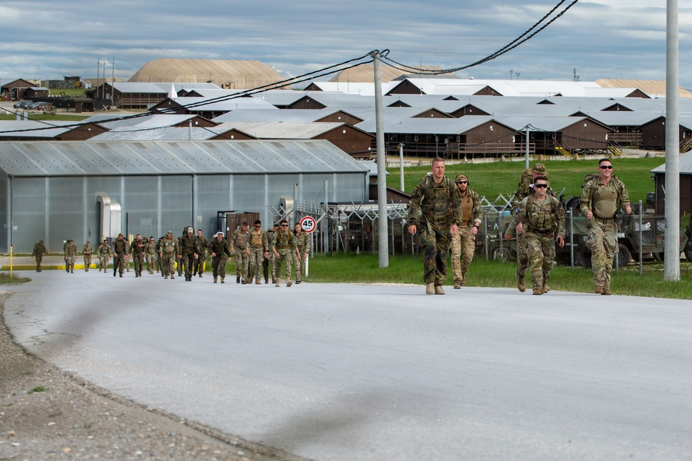 Camp Bondsteel hosts Norwegian Foot March 2026