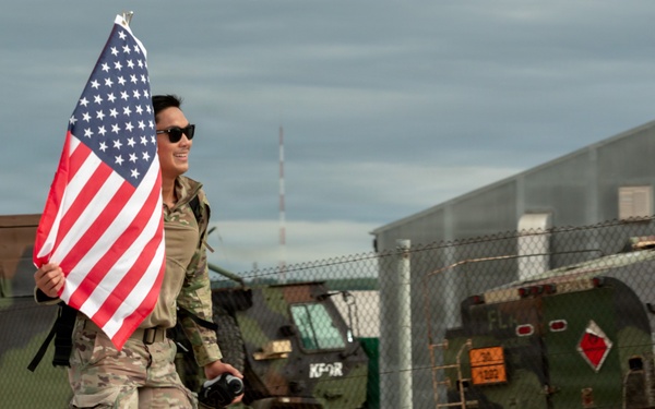 Camp Bondsteel hosts Norwegian Foot March 2026