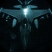 KC-135 conducts refueling operation with F-16 aircraft