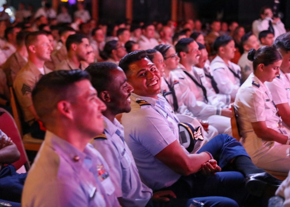 Service Members Enjoy USO Comedy Show in New Orleans