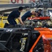 Coast Guard aircraft maintainers conduct maintenance on helicopter in Kodiak, Alaska