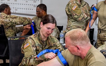 Soldiers Conduct Tourniquet Training