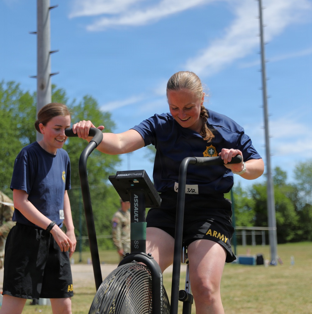 2nd Cavalry Regiment Soldiers compete in HYROX competition during Dragoon Week