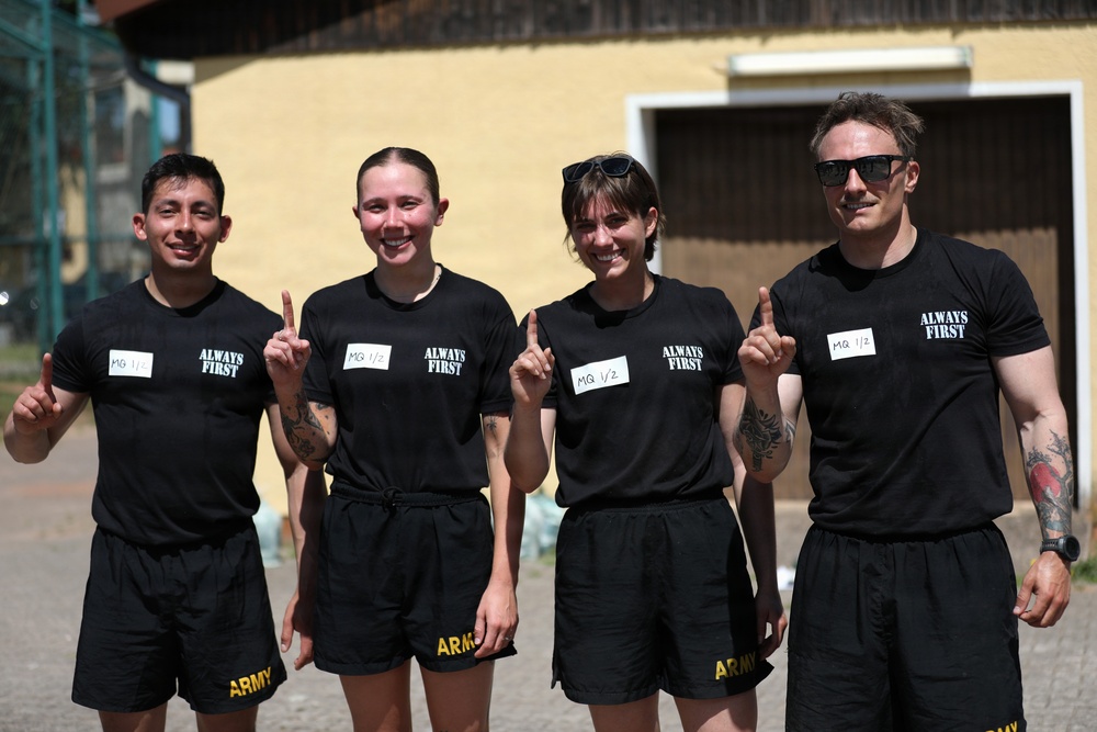 2nd Cavalry Regiment Soldiers compete in HYROX competition during Dragoon Week