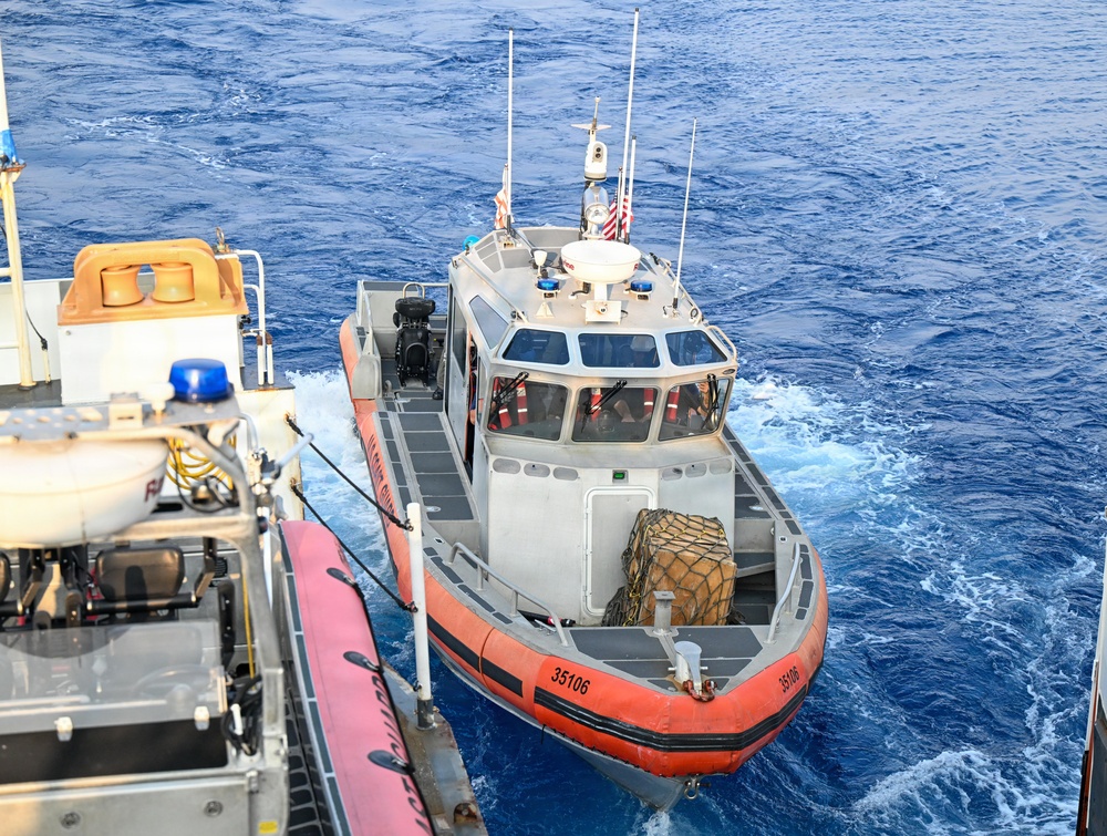 Midgett conducts passenger transfer during MCA