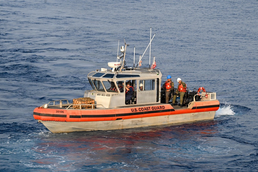 Midgett conducts passenger transfer during MCA