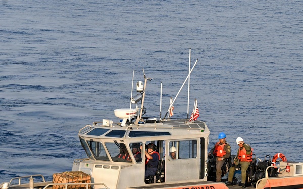 Midgett conducts passenger transfer during MCA