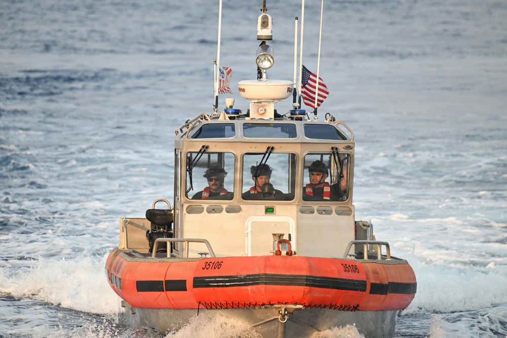 Midgett conducts passenger transfer during MCA