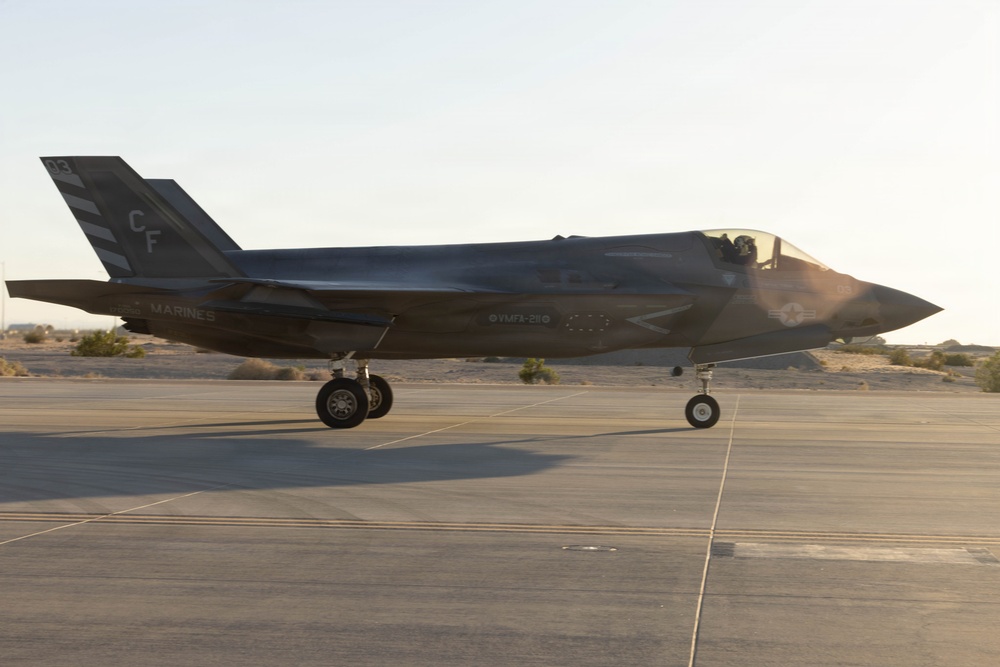 VMFA-211 Conducts a Simulated Expeditionary Airstrike