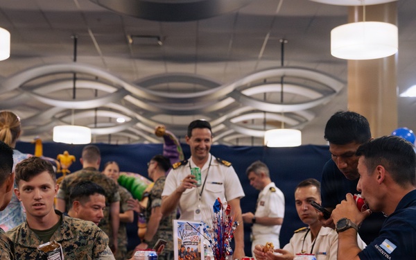USO Hosts Dog and Paws Event at Julia Street Cruise Terminal during Sail 250