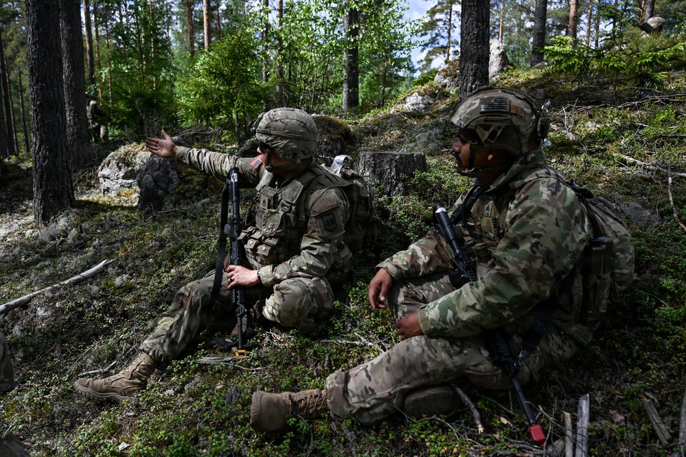 Virginia Guard engineers conduct counter-mobility training in Finland