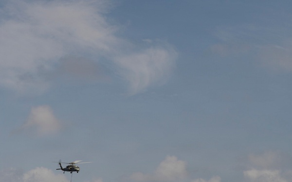 Nimitz Conducts a Vertical Replenishment at Sea