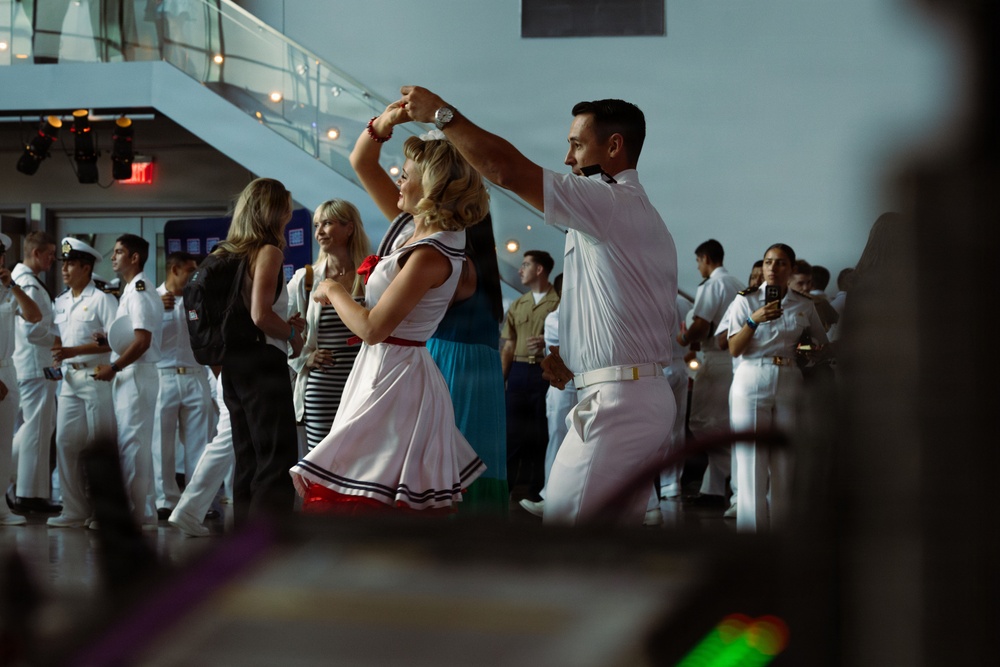 Marine Forces Reserve Band Performs at the World War II Museum During Sail 250