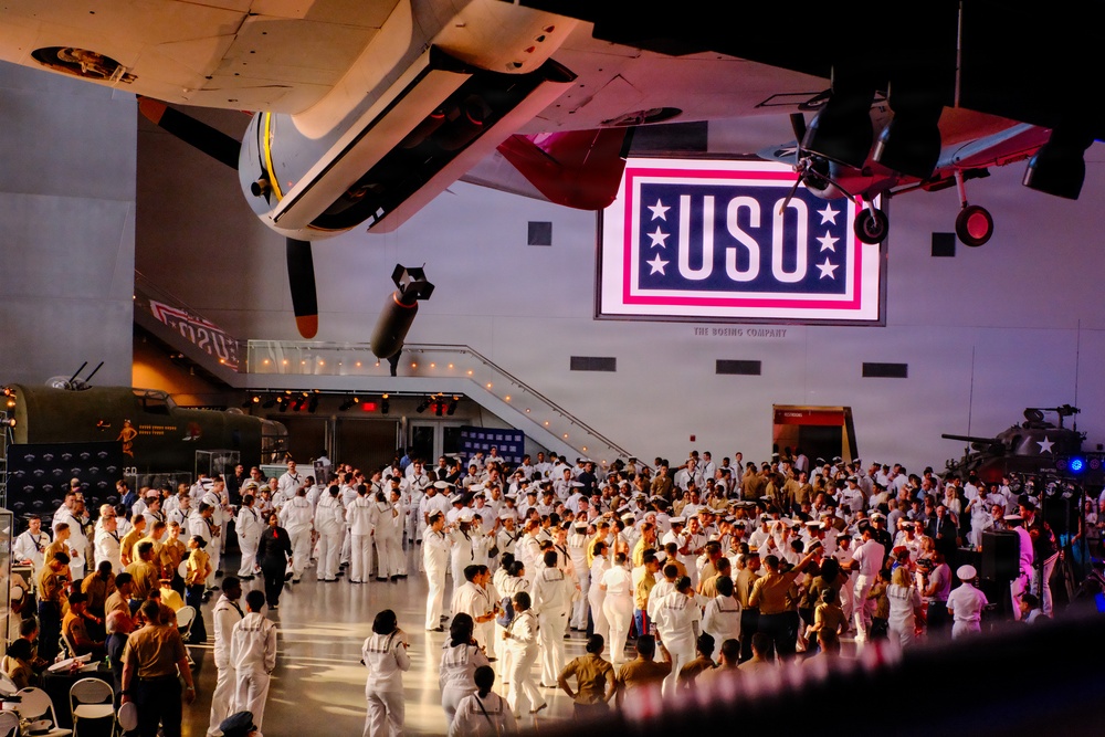 Marine Forces Reserve Band Performs at the World War II Museum During Sail 250
