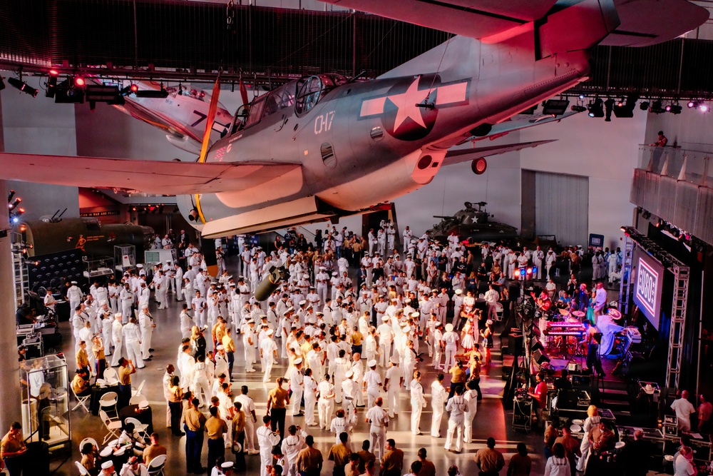 Marine Forces Reserve Band Performs at the World War II Museum During Sail 250