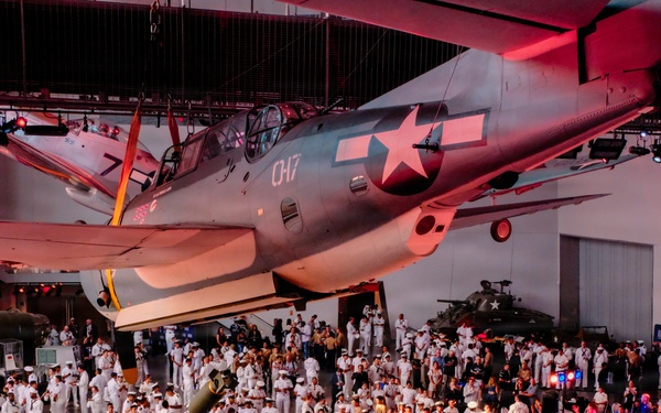 Marine Forces Reserve Band Performs at the World War II Museum During Sail 250
