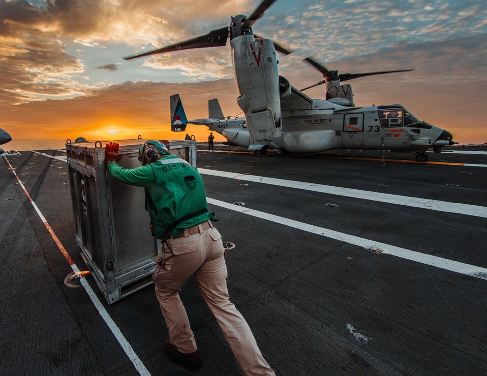 George Washington Conducts Flight Operations
